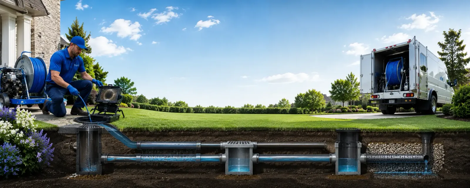 Outdoor drain cleaning information for Robbins, IL